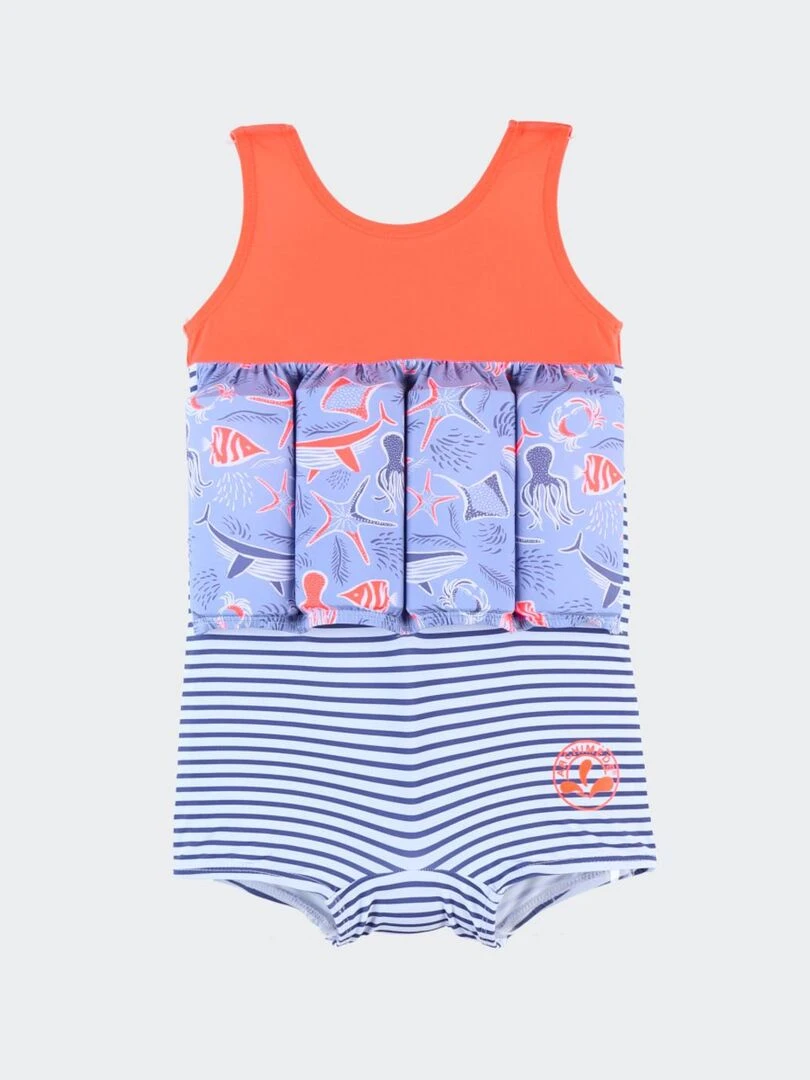 Maillot Bouée à Imprimés, Rouge/bleu 5 Maillot Bouée à Imprimés, Rouge/bleu – Image 3