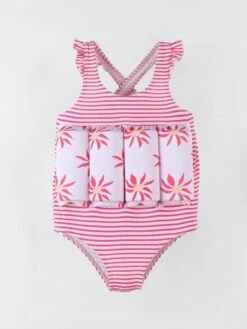 Maillot Bouée Fleuri, Clair/rose Foncé -Kiabi maillot bouee fleuri clairrose fonce rose bdc90 1 frb3