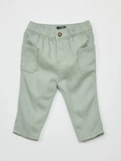 Pantalon Avec Larges Poches Plaquées -Kiabi pantalon avec larges poches plaquees vert gris zq247 1 frb4