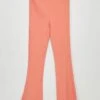 Pantalon Bootcut En Maille Côtelée -Kiabi pantalon bootcut en maille cotelee orange zd853 7 frb1