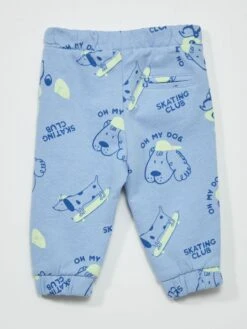 Pantalon De Jogging Avec Imprimé -Kiabi pantalon de jogging avec imprime bleu zs043 1 frb3 1