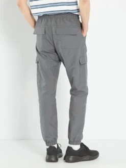 Pantalon Droit Avec Poches Cargos -Kiabi pantalon droit avec poches cargos gris amd62 3 frb3