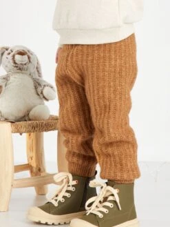 Pantalon En Maille Tricot -Kiabi pantalon en maille tricot beige fonce zg022 2 frb4 1