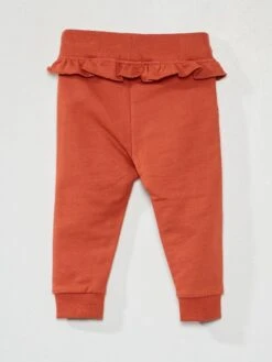 Pantalon En Molleton Avec Volant -Kiabi pantalon en molleton avec volant orange acs33 1 frb2 1