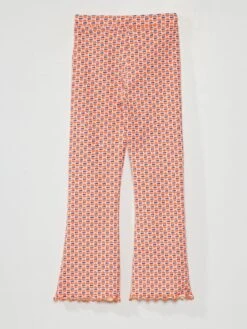 Pantalon Flare/bootcut à Motifs - Kiabi X Chacha 13 Pantalon Flare/bootcut à Motifs - Kiabi X Chacha -Kiabi pantalon flarebootcut a motifs kiabi x chacha orangebleublanc aci62 2 frb6 1