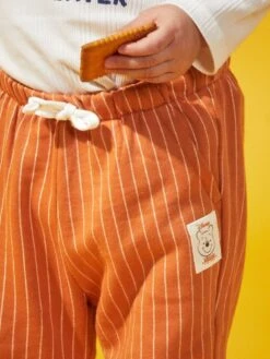 Pantalon French Terry Rayé 'Winnie' -Kiabi pantalon french terry raye winnie marron zq295 1 frb3