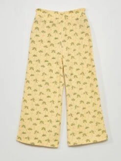 Pantalon Gaufrée Imprimé