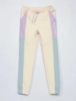 Pantalon Jogging Colorblock -Kiabi pantalon jogging colorblock beigevioletbleu zk645 1 frb4
