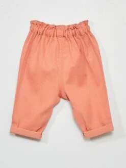 Pantalon Sarouel Uni -Kiabi pantalon sarouel uni orange zp059 2 frb3 1