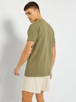 Polo Col Mao En Piqué De Coton -Kiabi polo col mao en pique de coton vert zr270 6 frb3