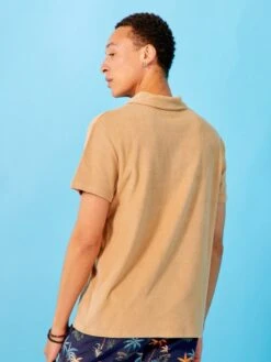 Polo En éponge -Kiabi polo en eponge beige ank07 1 frb4