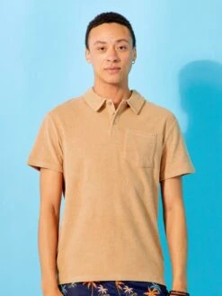 Polo En éponge -Kiabi polo en eponge beige ank07 1 frb5