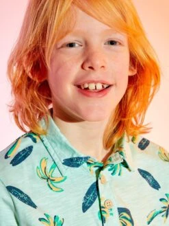 Polo En Maille Piquée 'palmiers' -Kiabi polo en maille piquee palmiers vert palmiers zs249 2 frb3