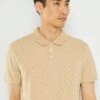 Polo En Piqué De Coton Avec Imprimé -Kiabi polo en pique de coton avec imprime beige zr268 1 frb4