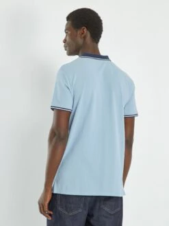 Polo En Piqué De Coton 6 Polo En Piqué De Coton -Kiabi polo en pique de coton bleu denim zr768 1 frb2