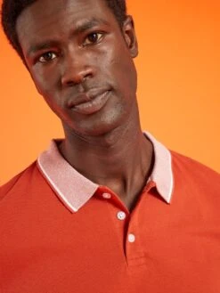 Polo En Piqué De Coton -Kiabi polo en pique de coton orange zo869 1 frb4