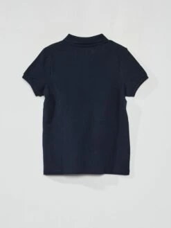 Polo En Piqué De Coton Uni