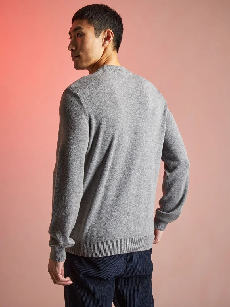 Pull Col Rond En Maille Fine Jauge 5 Pull Col Rond En Maille Fine Jauge – Image 3