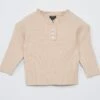 Pull Côtelé Avec Col Volanté -Kiabi pull cotele avec col volante beige zp085 1 frb1
