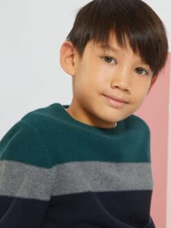 Pull En Maille Color-block