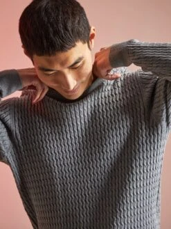 Pull Fin En Maille Fantaisie -Kiabi pull fin en maille fantaisie gris zm042 3 frb3