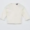 Pull Point Fantaisie Avec Manches Ondulées -Kiabi pull point fantaisie avec manches ondulees blanc zq894 1 frb1