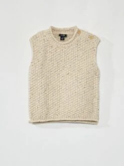 Pull Sans Manches En Maille -Kiabi pull sans manches en maille beige zp471 1 frb3