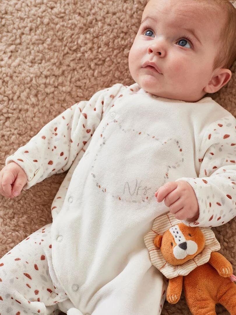 Pyjama 1 Pièce Nouky Terrazzo En Velours, 4 Pyjama 1 Pièce Nouky Terrazzo En Velours, – Image 2