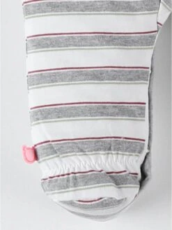 Pyjama 1 Pièce Rayé En Jersey, écru/gris Clair 7 Pyjama 1 Pièce Rayé En Jersey, écru/gris Clair -Kiabi pyjama 1 piece raye en jersey ecrugris clair vert bdc16 1 frb3 1