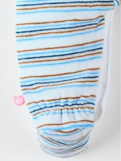 Pyjama 1 Pièce Rayé Rhino & éléphant En Velours, -Kiabi pyjama 1 piece raye rhino elephant en velours blanc bdc58 1 frb3 1