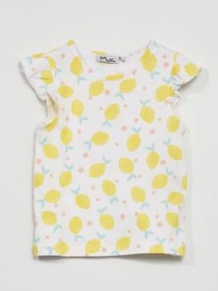 Pyjama Combinaison Avec Imprimé -Kiabi pyjama combinaison avec imprime blancjaune aty25 1 frb2