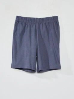 Pyjama Court Imprimé - 2 Pièces -Kiabi pyjama court imprime 2 pieces gris bleu zm942 1 frb3