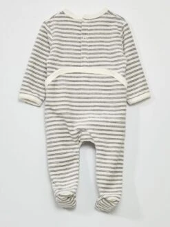 Pyjama Dors-bien En Velours -Kiabi pyjama dors bien en velours blanc zj269 1 frb3 1