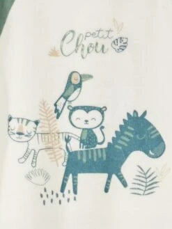 Pyjama Dors-bien En Velours 'Petit Beguin' -Kiabi pyjama dors bien en velours petit beguin blancvert zs112 1 frb2