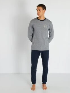 Pyjama Long En Jersey - 2 Pièces 12 Pyjama Long En Jersey - 2 Pièces -Kiabi pyjama long en jersey 2 pieces bleu zj999 1 frb5