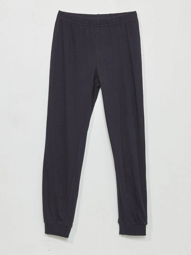 Pyjama Long - Imprimé Minimaliste - 2 Pièces