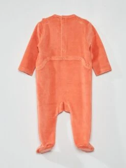 Pyjama Long - Velours Et Broderies - 1 Pièce -Kiabi pyjama long velours et broderies 1 piece rose zj216 1 frb2 1