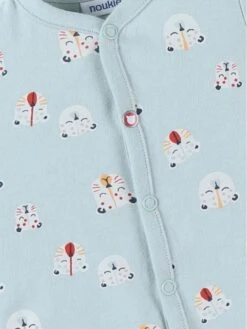 Pyjama Sans Pied à Imprimé Tigres En Jersey,