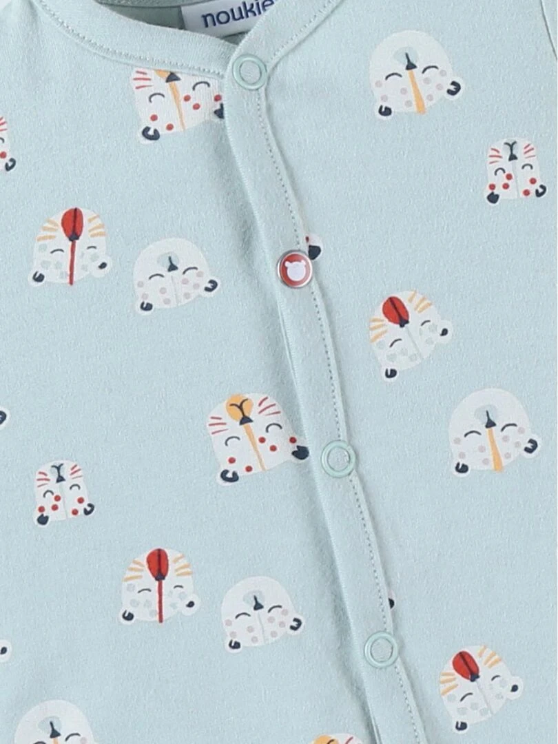 Pyjama Sans Pied à Imprimé Tigres En Jersey, 3 Pyjama Sans Pied à Imprimé Tigres En Jersey,