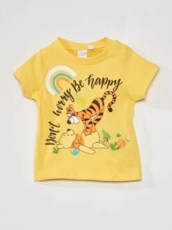 Pyjama 'Winnie L'ourson' En Jersey - 2 Pièces -Kiabi pyjama winnie lourson en jersey 2 pieces jaune ata67 2 frb3 1