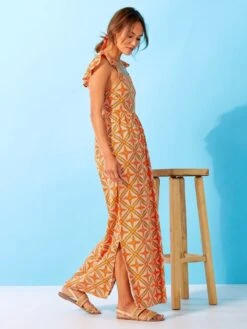 Robe à Bretelles Volantées 10 Robe à Bretelles Volantées -Kiabi robe a bretelles volantees orange ach06 1 frb4