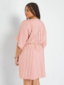 Robe à Rayures -Kiabi robe a rayures rose zq763 1 frb3