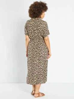 Robe Chemise Longue 'Vero Moda Curve' -Kiabi robe chemise longue vero moda curve noir amd73 1 frb3