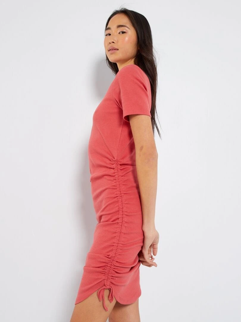 Robe Côtelé Avec Lien Coulissant 5 Robe Côtelé Avec Lien Coulissant – Image 3