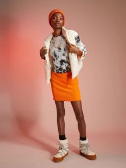 Robe Courte En Maille Gaufrée -Kiabi robe courte en maille gaufree orange adb49 1 frb3