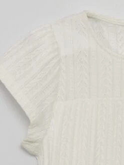 Robe Droite En Crochet -Kiabi robe droite en crochet blanc zs755 1 frb2