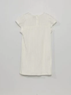 Robe Droite En Crochet -Kiabi robe droite en crochet blanc zs755 1 frb3 1