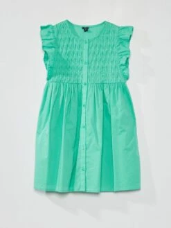 Robe En Coton -Kiabi robe en coton vert acd87 2 frb5