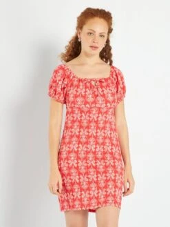 Robe En Maille Gaufrée