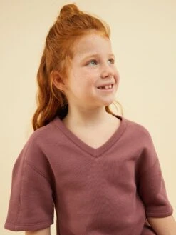 Robe En Molleton Uni -Kiabi robe en molleton uni rose brun ze552 1 frb3